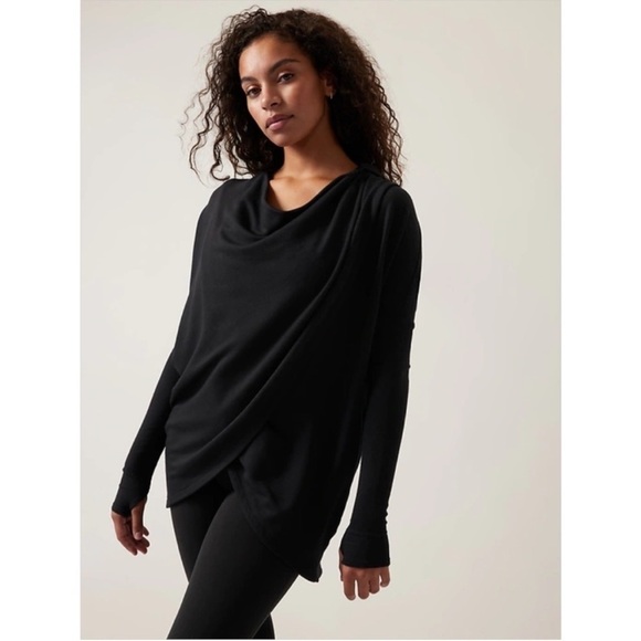 ATHLETA Purana Wrap Sweatshirt NWT - Picture 3 of 7
